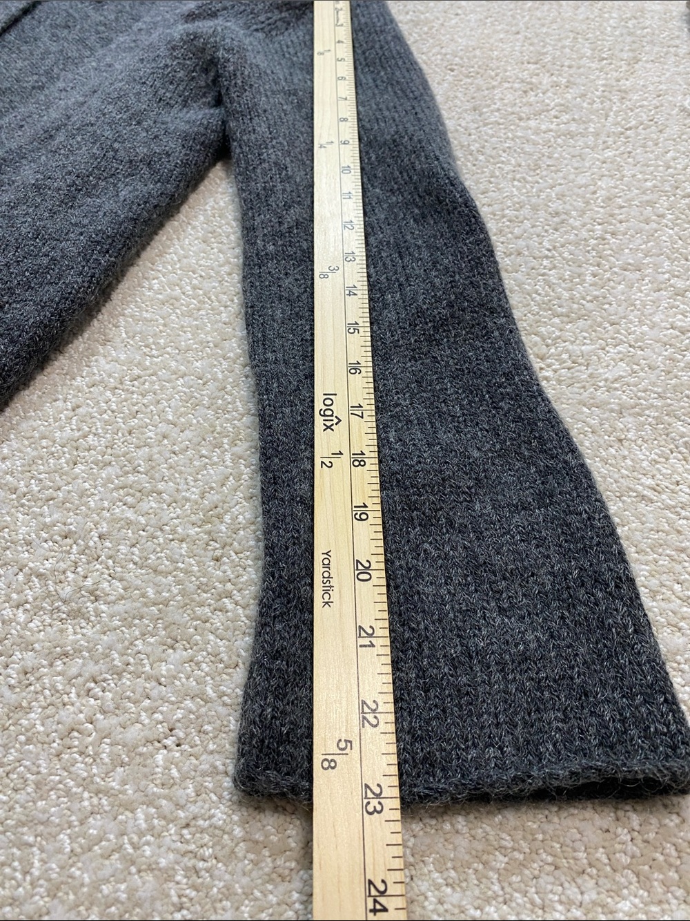 Eileen Fisher Hooded Open-Front Cardigan - Charcoal Gray Size S - Picture 11 of 16